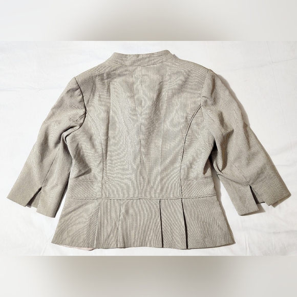 White House Black Market Blazer Jacket Beige Women's Size 12 - Picture 7 of 7